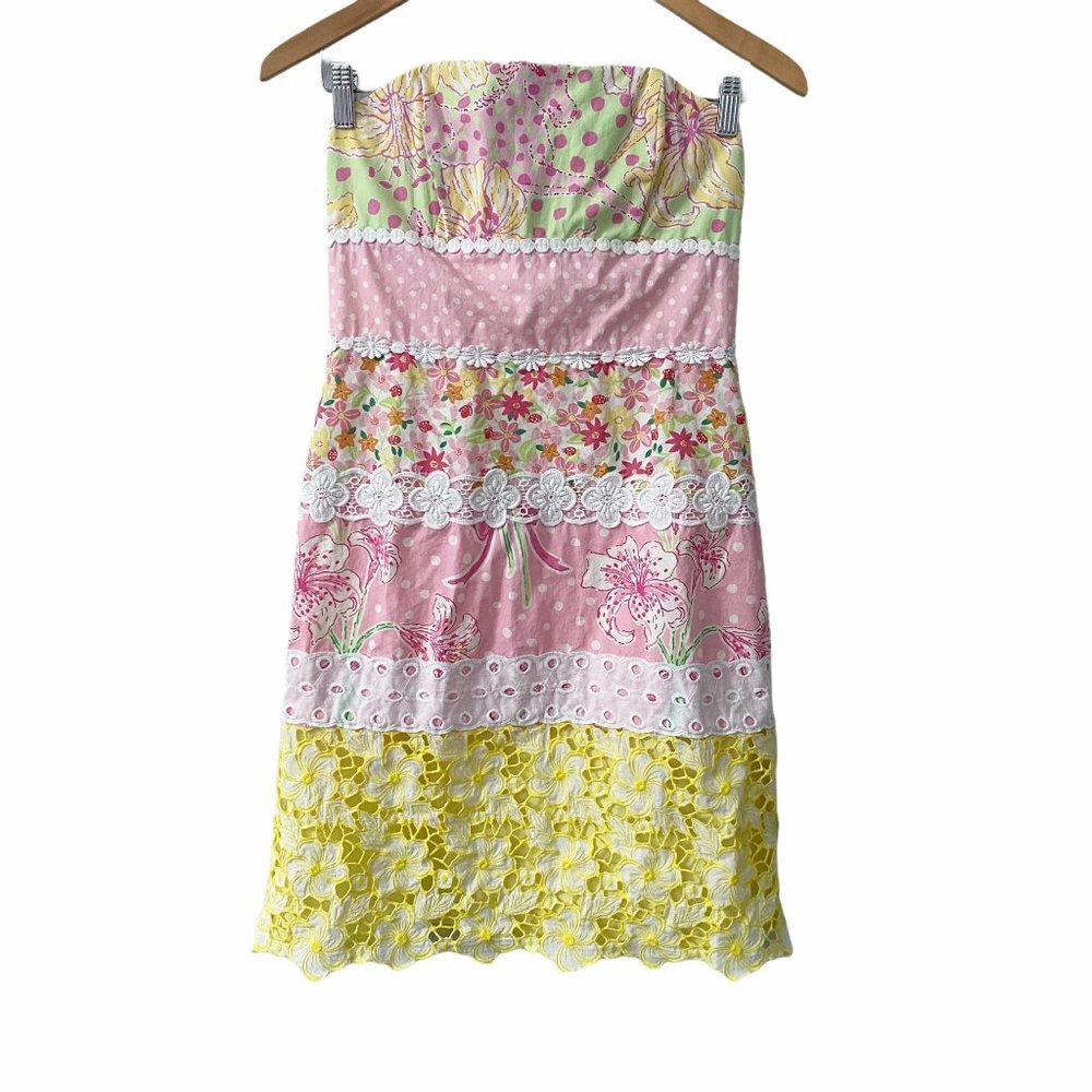 Lilly Pulitzer Scalloped Strapless Mini Dress 4